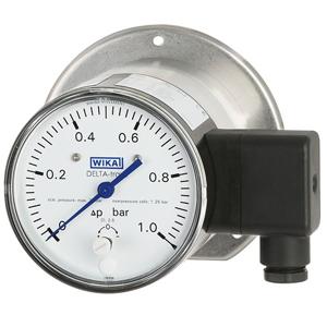 Wika DPGT40 Differential pressure gauge with output signal