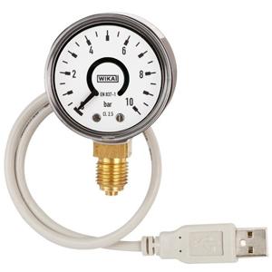 Wika PGT10 USB Bourdon tube pressure gauge with output signal